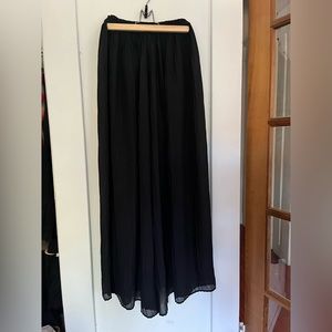 Vintage wide leg sheet pleated pants